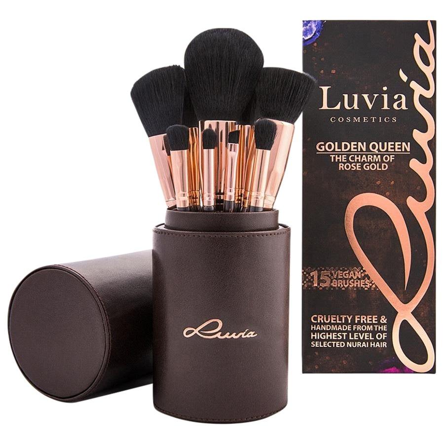 Pinselset Golden Queen Set Rose Gold Von Luvia Cosmetics