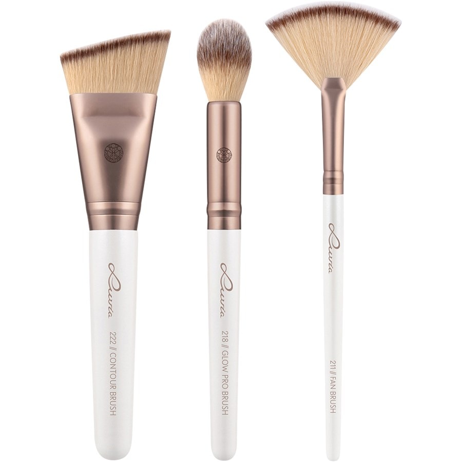 Pinselset Prime Vegan Highlight & Contour Set von Luvia Cosmetics
