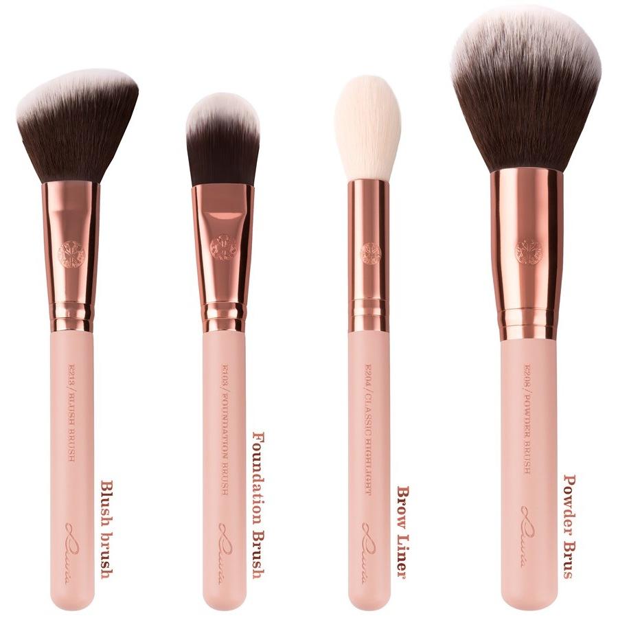 Pinselset Rose Golden Vintage Set Von Luvia Cosmetics