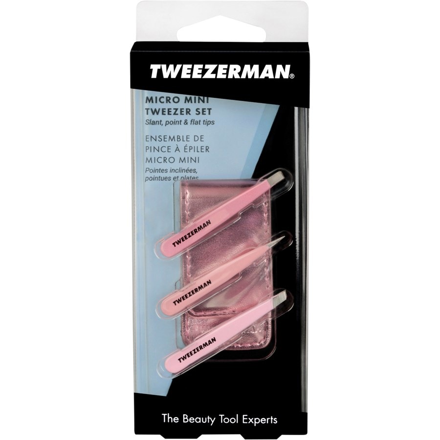 Pinzetten Micro Mini Tweezer Set Pink Von Tweezerman