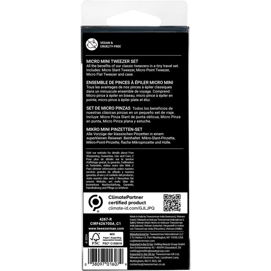 Pinzetten Micro Mini Tweezer Set Pink Von Tweezerman