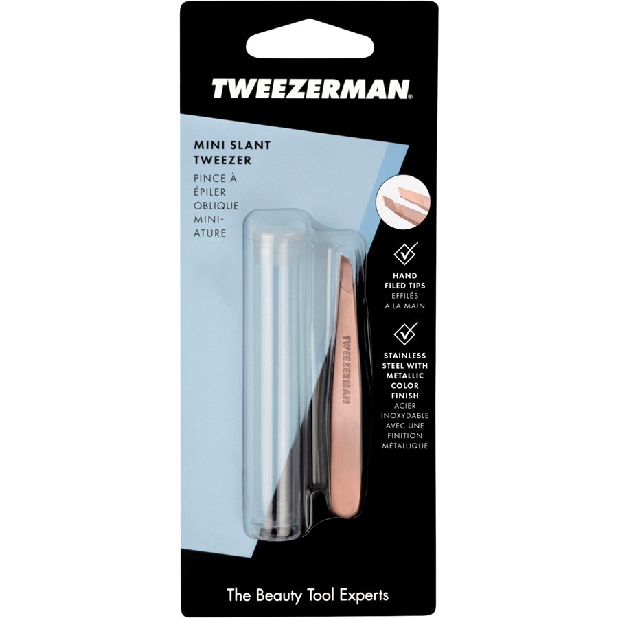 Pinzetten Schräge Mini Pinzette Rose Gold Von Tweezerman