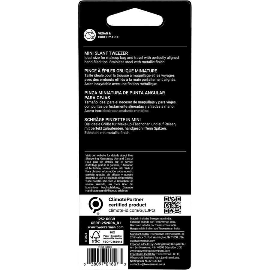 Pinzetten Schräge Mini Pinzette Rose Gold Von Tweezerman