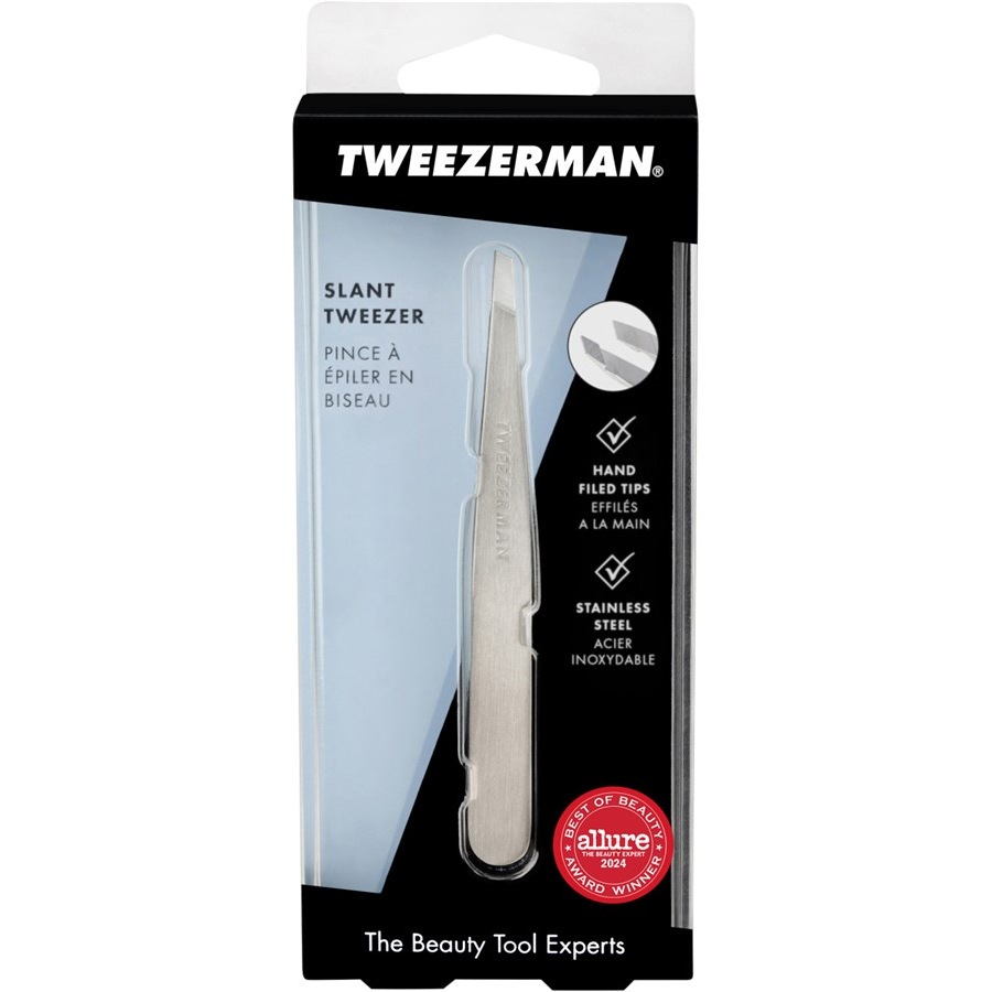 Pinzetten Schräge Pinzette Silver Von Tweezerman