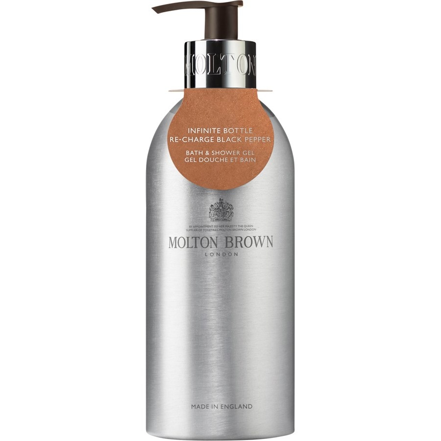 Re-Charge Black Pepper Bath & Shower Gel Infinite Bottle von Molton Brown