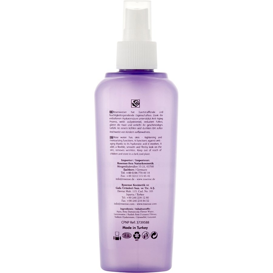 Rosense Rosenwasser Mit Hyaluronsäure