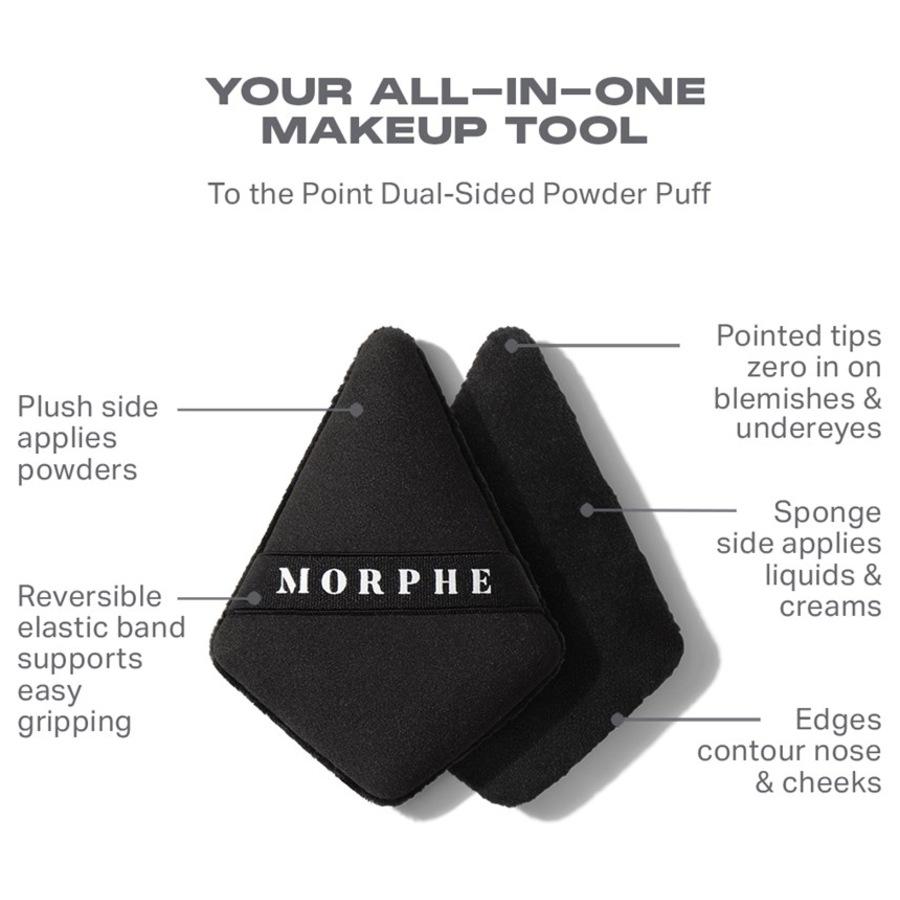 Schwämme To The Point Dual-Sided Powder Puff Von Morphe