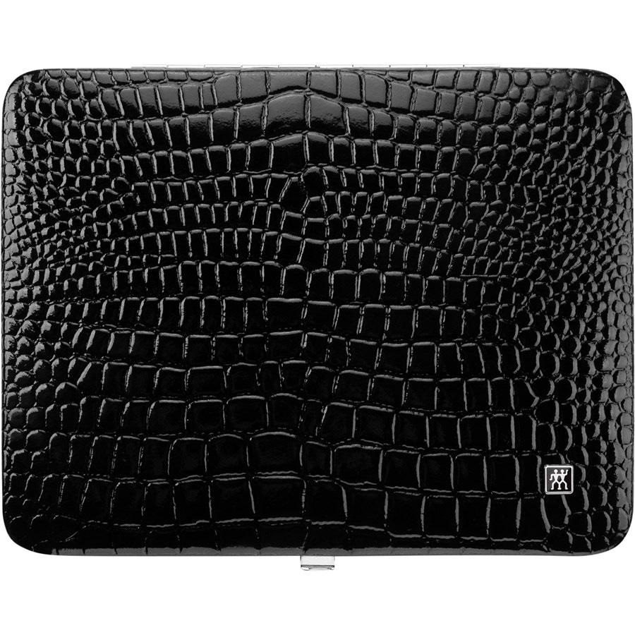 Sets 10-tlg. Maniküre/Pediküre-Etui Schwarzem Rindleder Von Zwilling Beauty