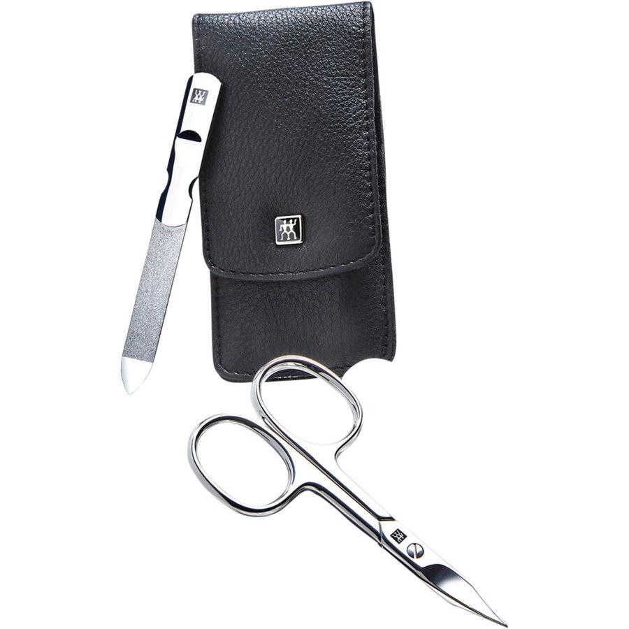 Sets 3-tlg. Maniküre/Pediküre-Etui Schwarzem Rindleder Von Zwilling Beauty