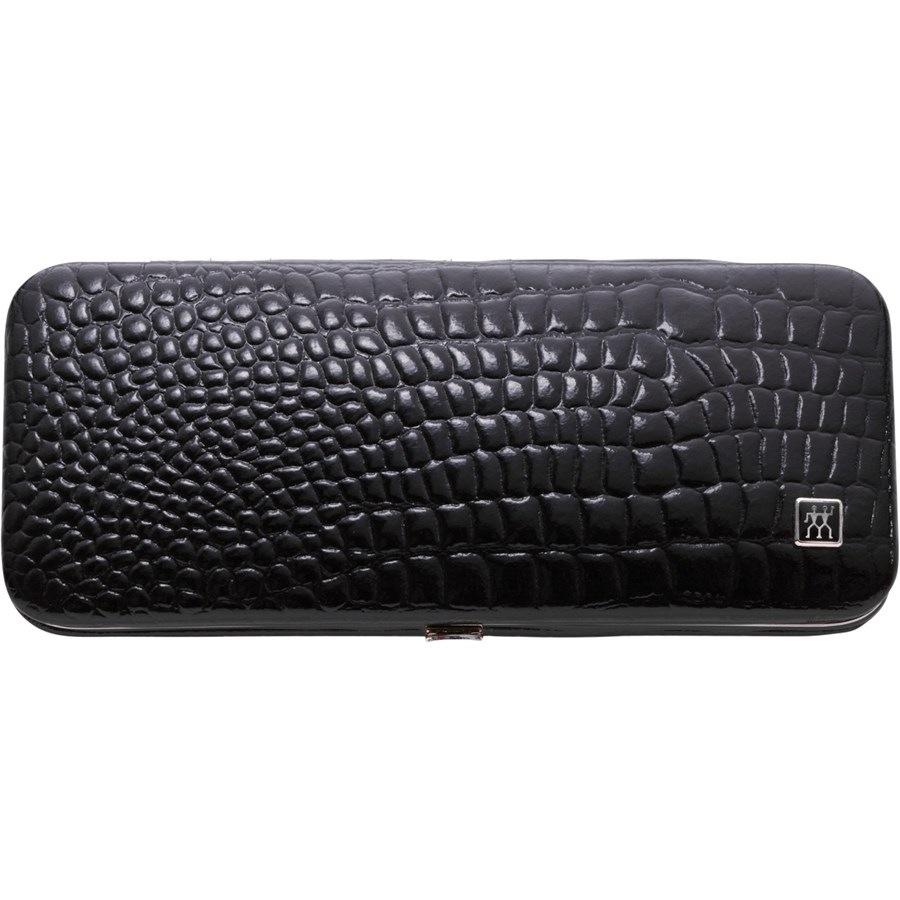 Sets 5-tlg. Maniküre/Pediküre-Etui Schwarzem Echtleder Von Zwilling Beauty