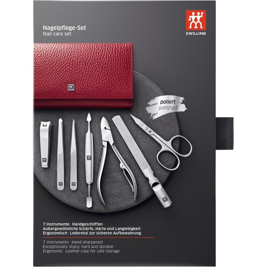 Sets 7-tlg. Maniküre/Pediküre-Etui Rotem Rindleder Von Zwilling Beauty