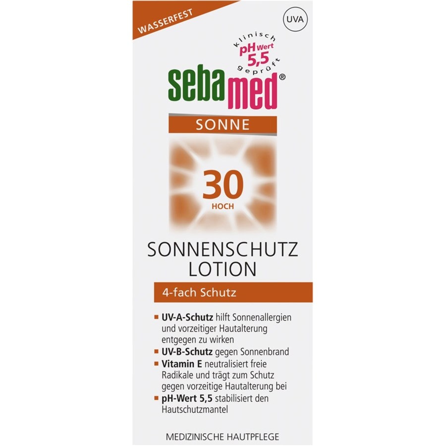 Sonne & Schutz Sonnenschutz Lotion 4-fach Sonnenschutzsystem Gegen Sonnenbrand Von Sebamed