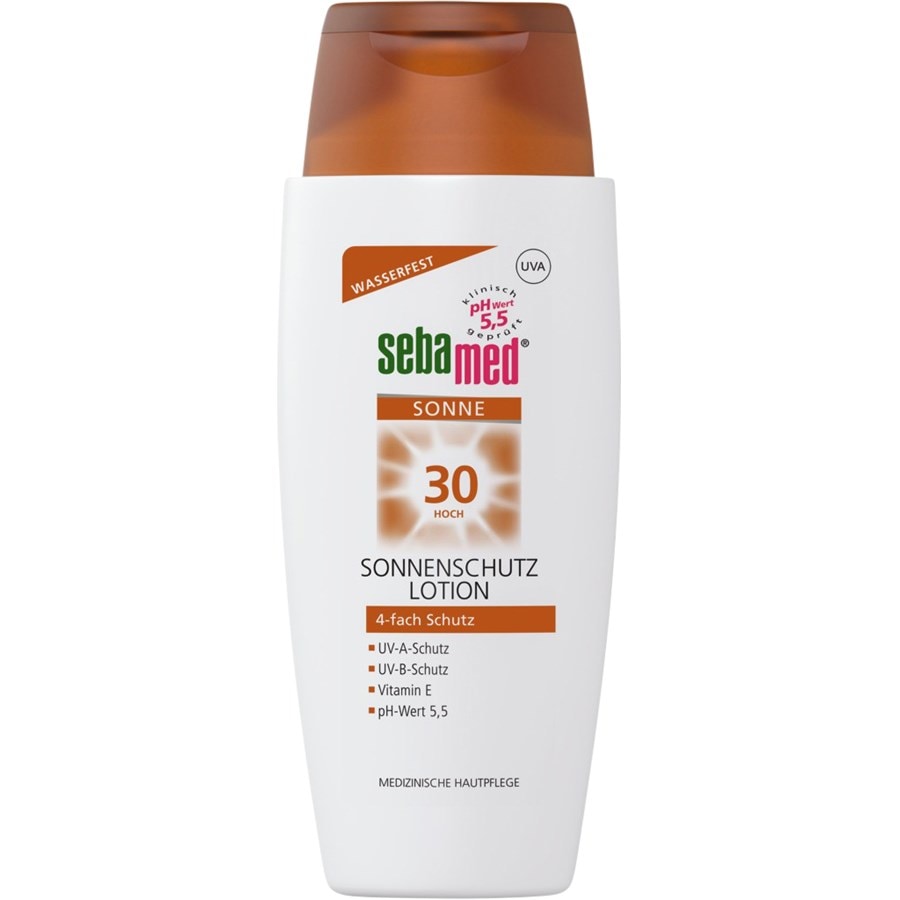 Sonne & Schutz Sonnenschutz Lotion 4-fach Sonnenschutzsystem gegen Sonnenbrand von sebamed