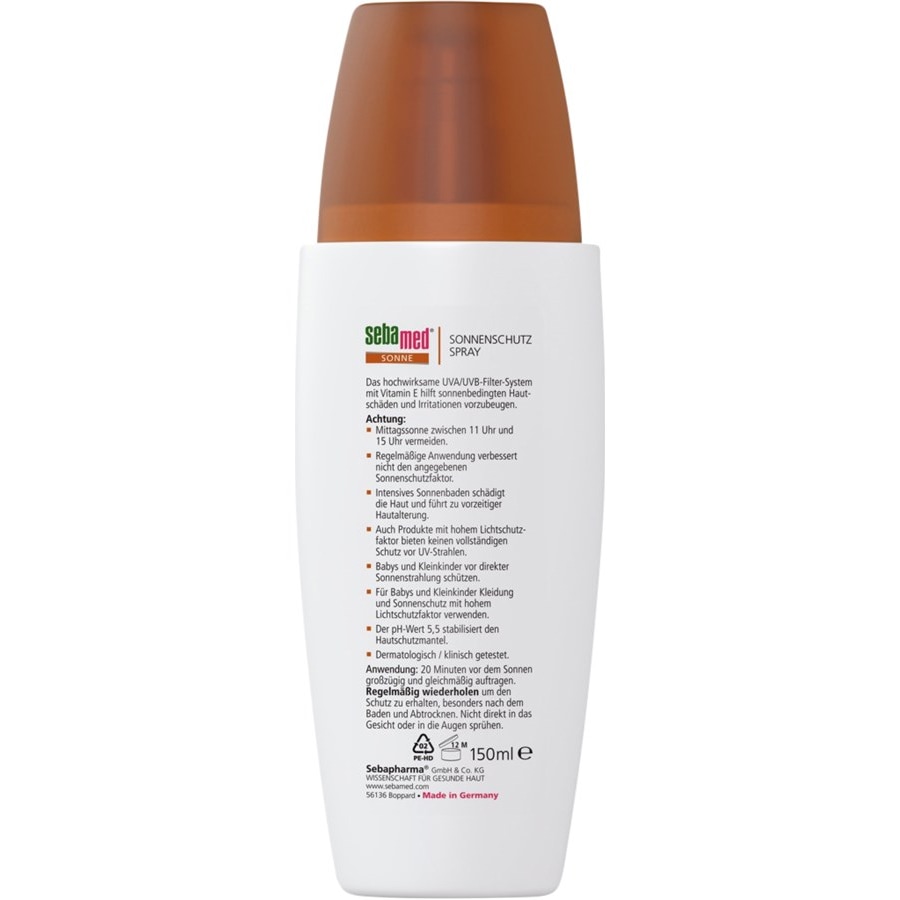 Sonne & Schutz Sonnenschutz Spray SPF 30 4-fach Sonnenschutzsystem Gegen Sonnenbrand Von Sebamed