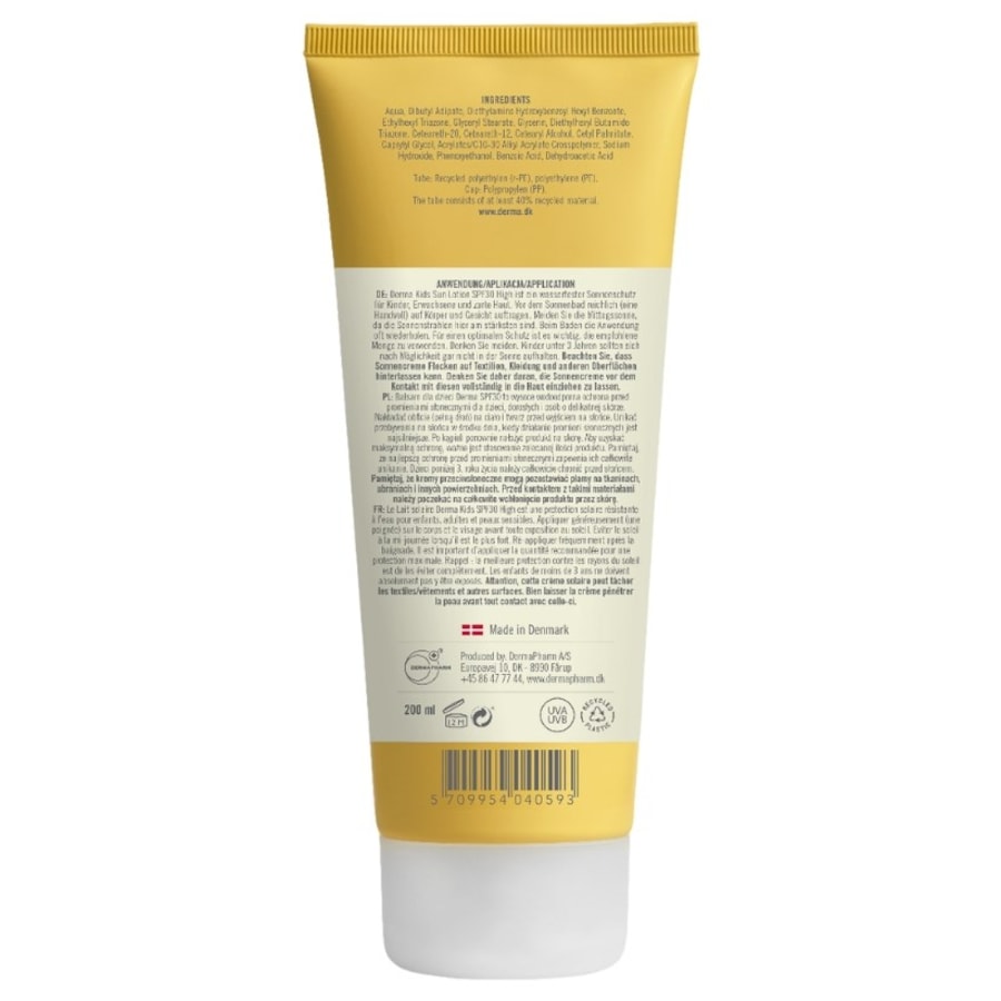 Sonnenschutz Für Kinder Kids Sun Lotion High SPF30 Von Derma