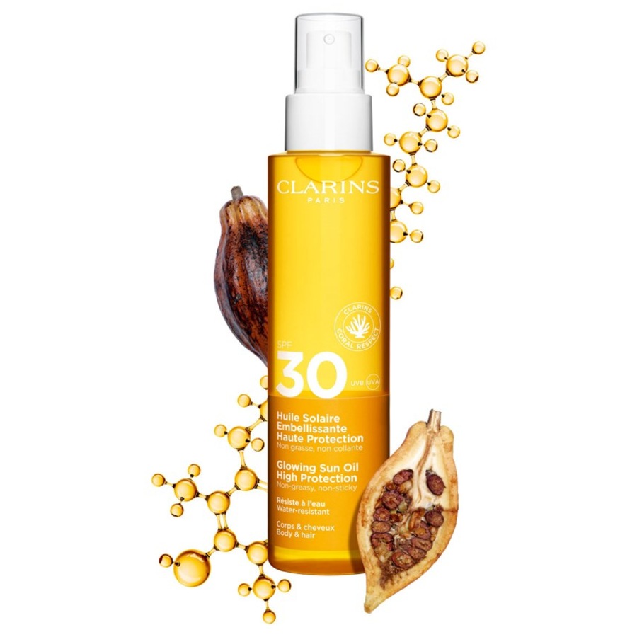 Sonnenschutz Huile Solaire Embellissante Haute Protection SPF 30 Von CLARINS