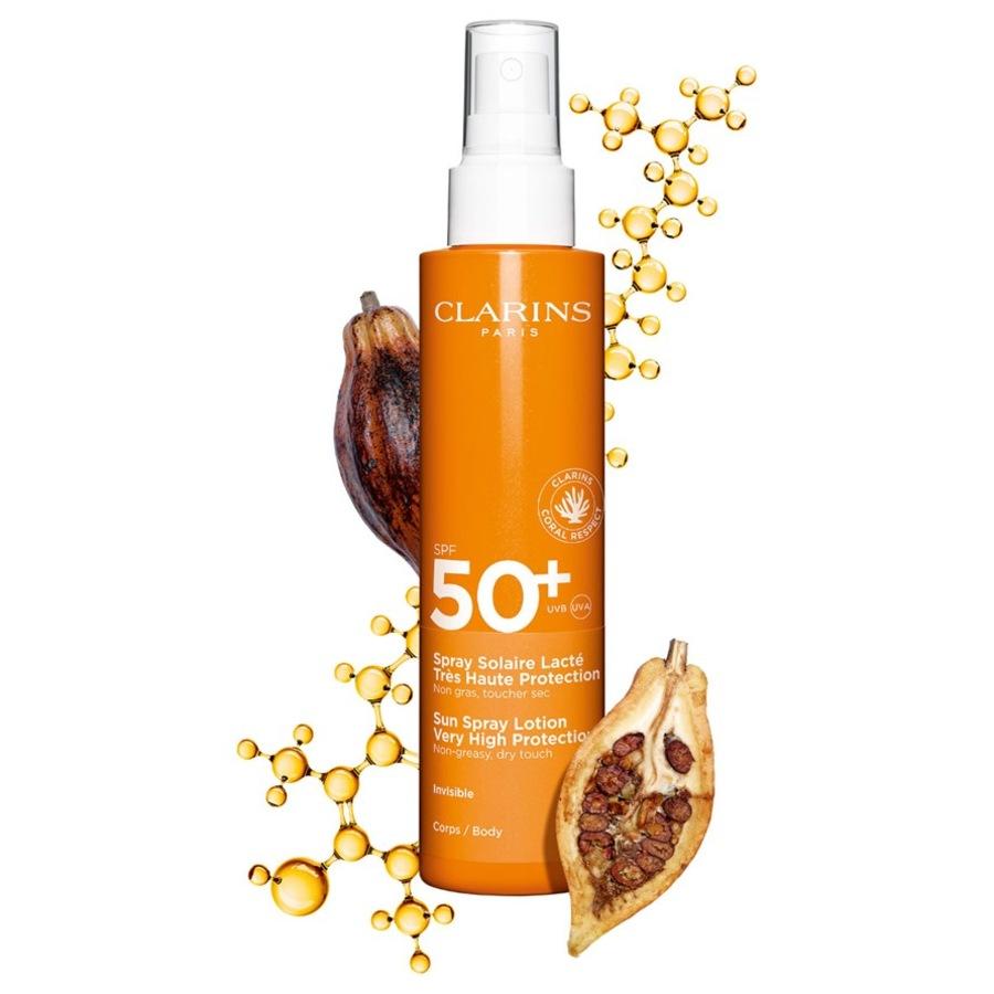 Sonnenschutz Spray Solaire Lacté Très Haute Protection SPF 50+ Von CLARINS