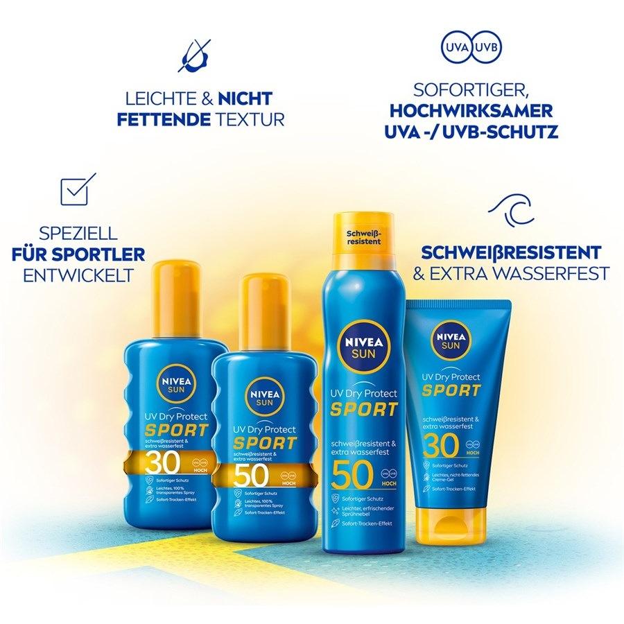 Sonnenschutz UV Dry Protect Sport Transparent LSF 30 Von NIVEA