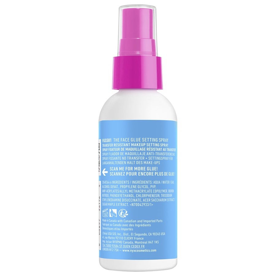 Spray The Face Glue Extreme Hold Makeup Setting Spray Von NYX Professional Makeup