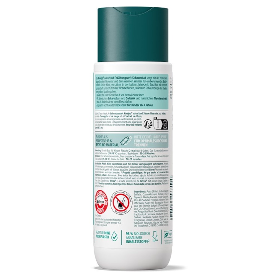 Sprudelbäder Schaumbad Erkältungszeit Naturkind Von Kneipp