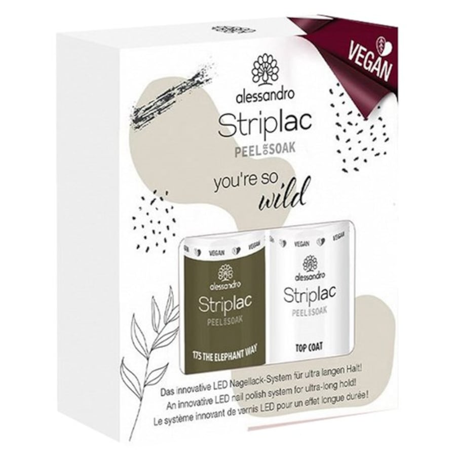 Striplac Peel Or Soak Sets Wild Set - Vegan von Alessandro