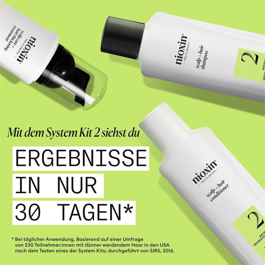 System 2 3-Step-System Set Natural Hair Progressed Thinning Von Nioxin