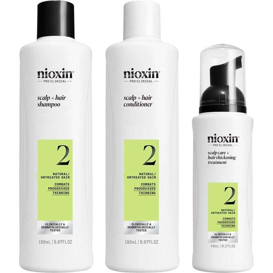 System 2 3-Step-System Set Natural Hair Progressed Thinning von Nioxin
