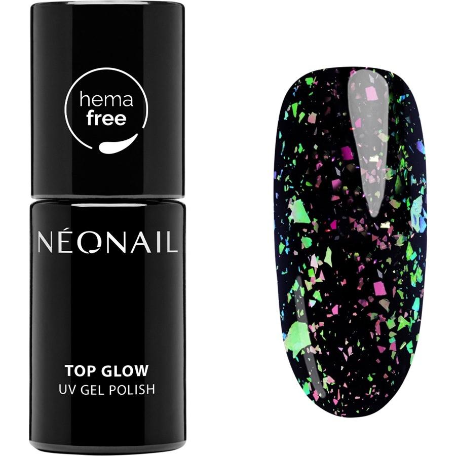 Top Coat Top Glow Aurora Flakes von NEONAIL
