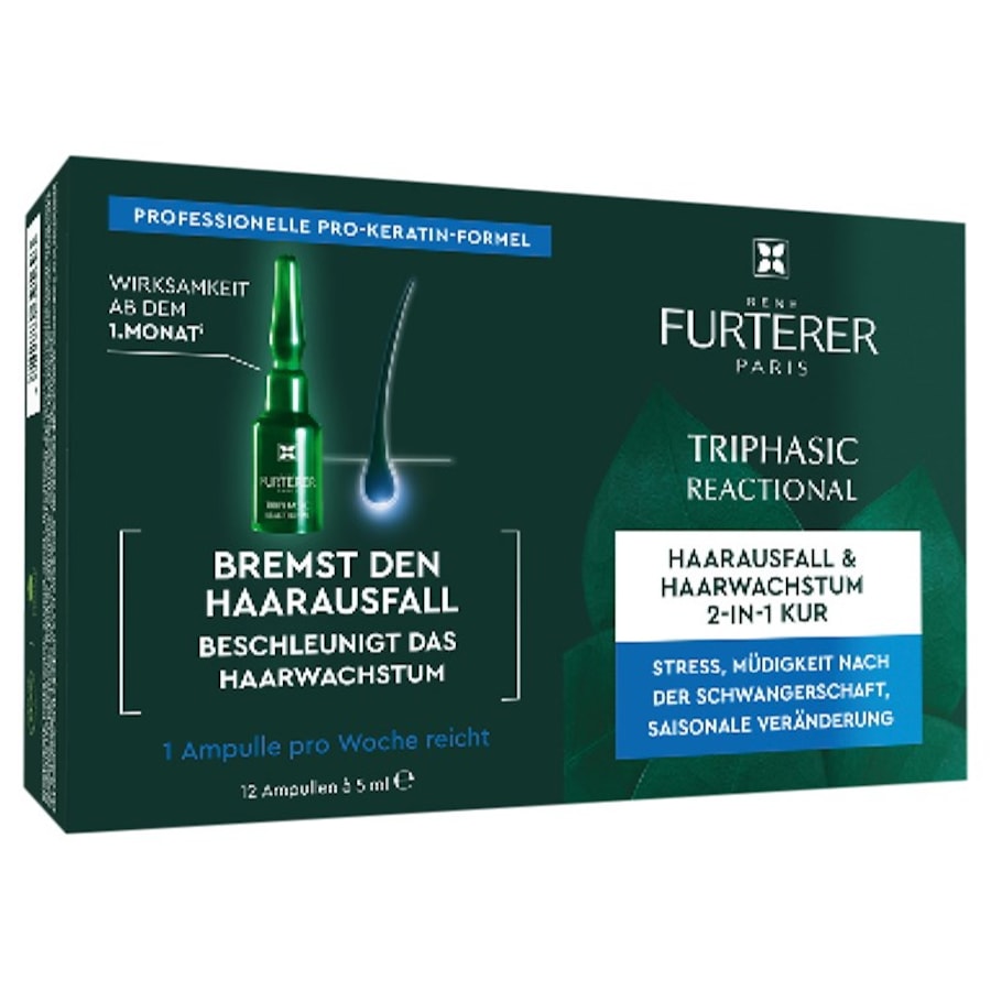 Triphasic Reactional Kur bei temporärem Haarausfall von René Furterer