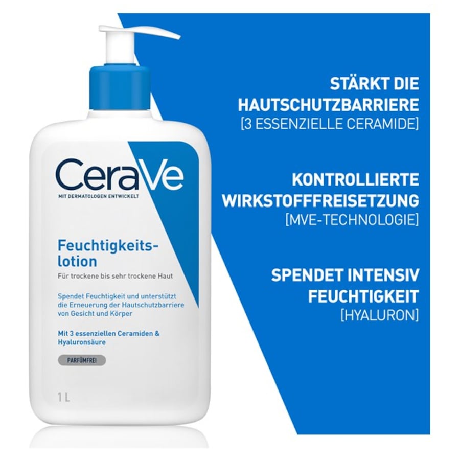Trockene Bis Sehr Trockene Haut Feuchtigkeitslotion Von CeraVe