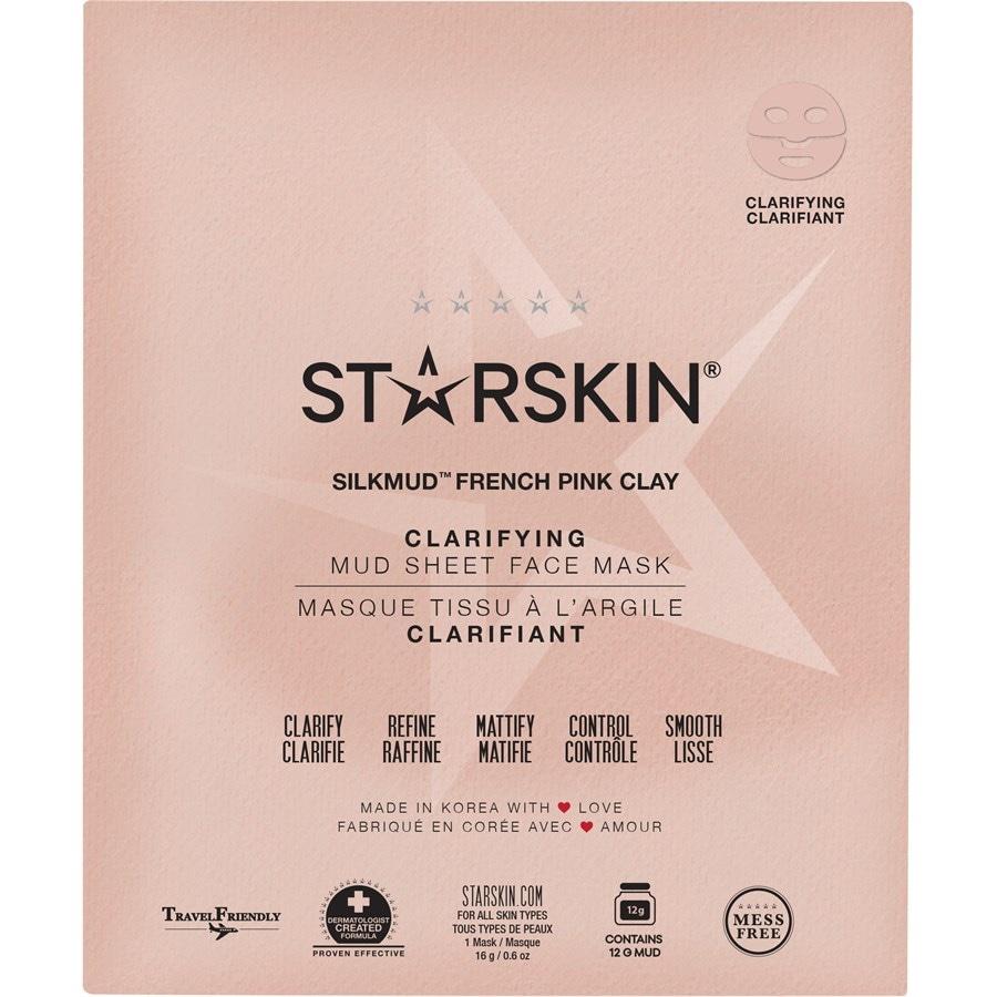 Tuchmaske Puifying Face Mask Bio-Cellulose Silkmud Pink Clay von StarSkin