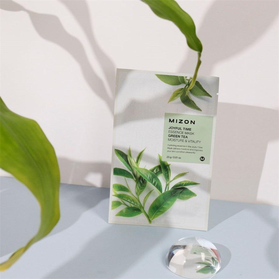 Tuchmasken Essence Mask Green Tea Von Mizon
