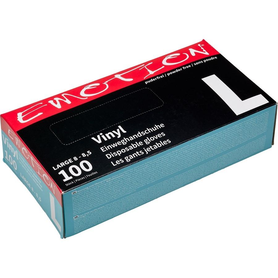 Verbrauchsmaterial Emotion Vinyl Handschuhe L von Efalock Professional