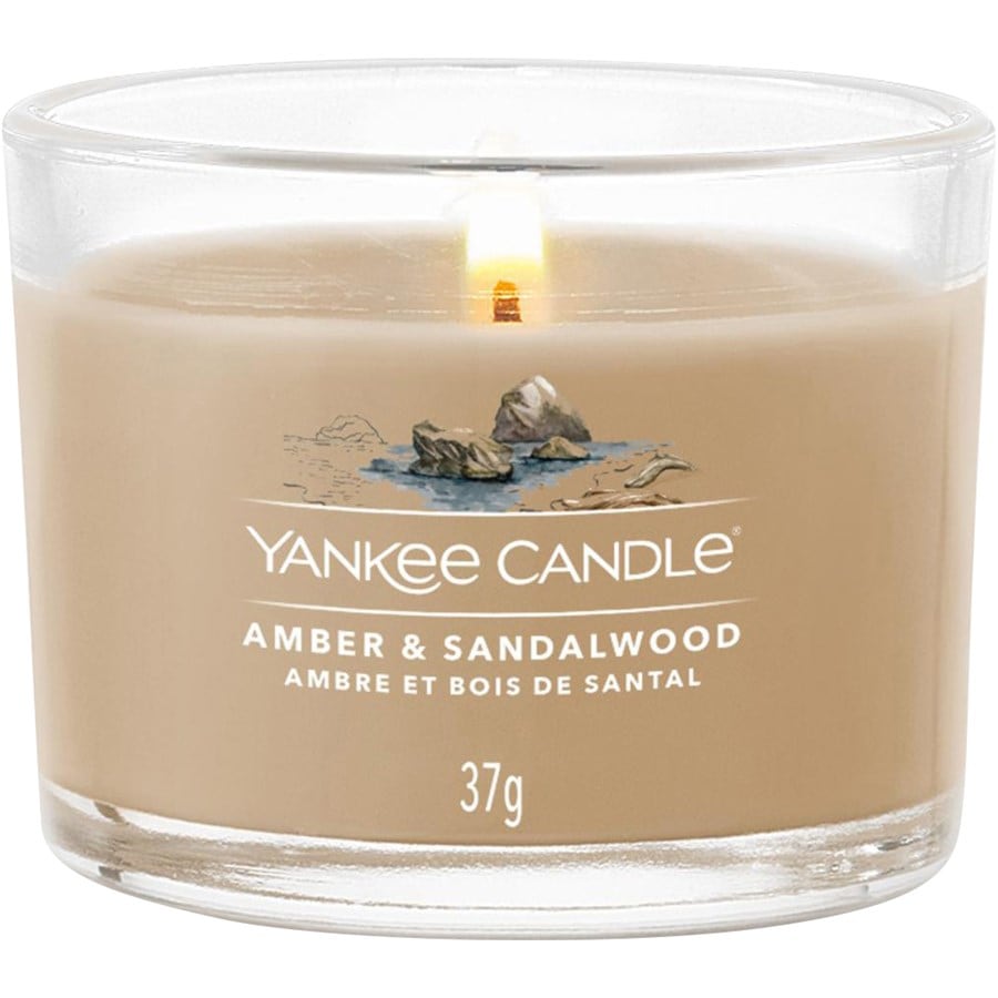 Votivkerze im Glas Amber & Sandalwood von Yankee Candle