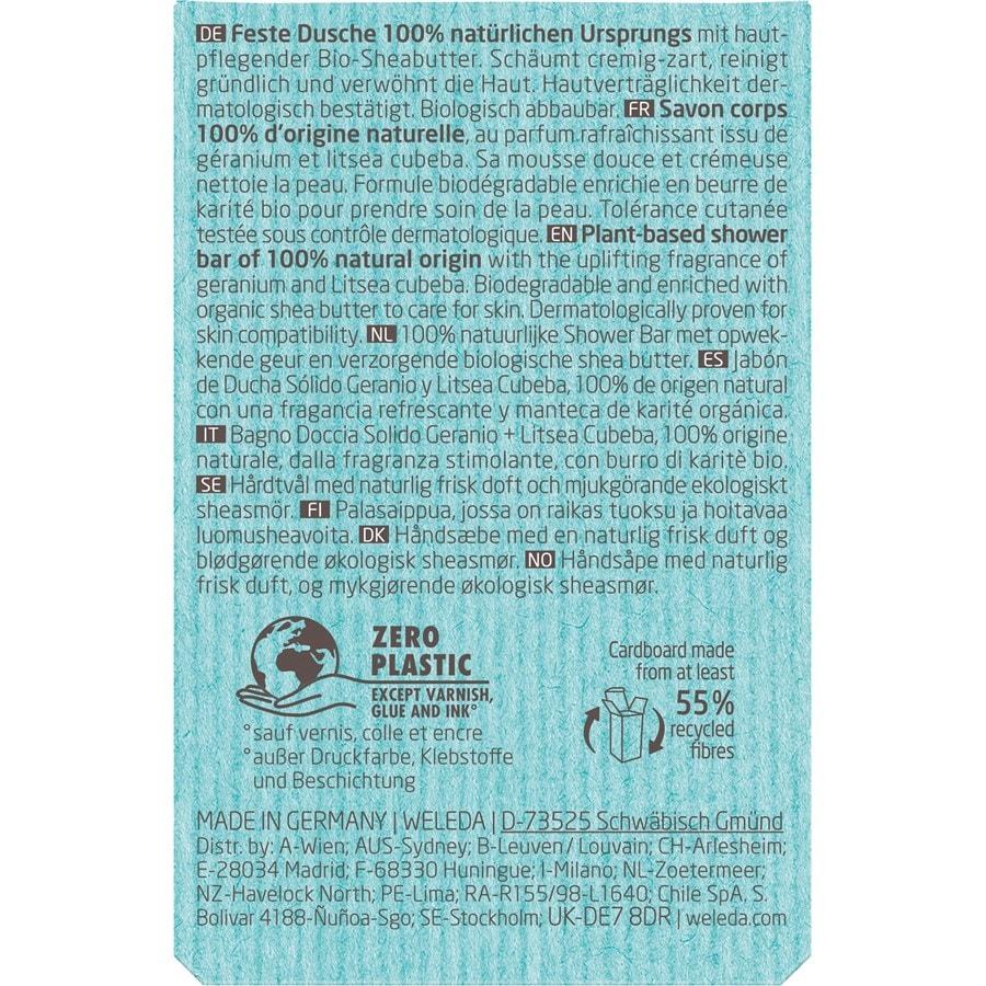 Weleda Feste Duschpflege Geranium + Litsea Cubeba