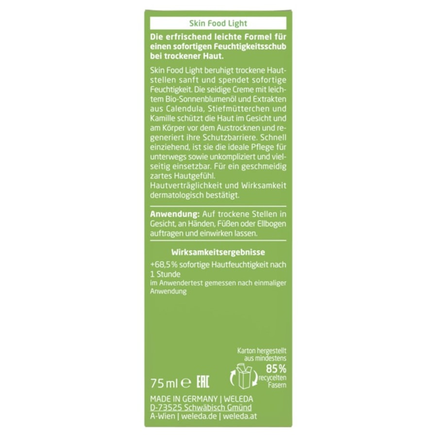 Weleda Intensivpflege Skin Food Light Intensivvård För Torr Hud