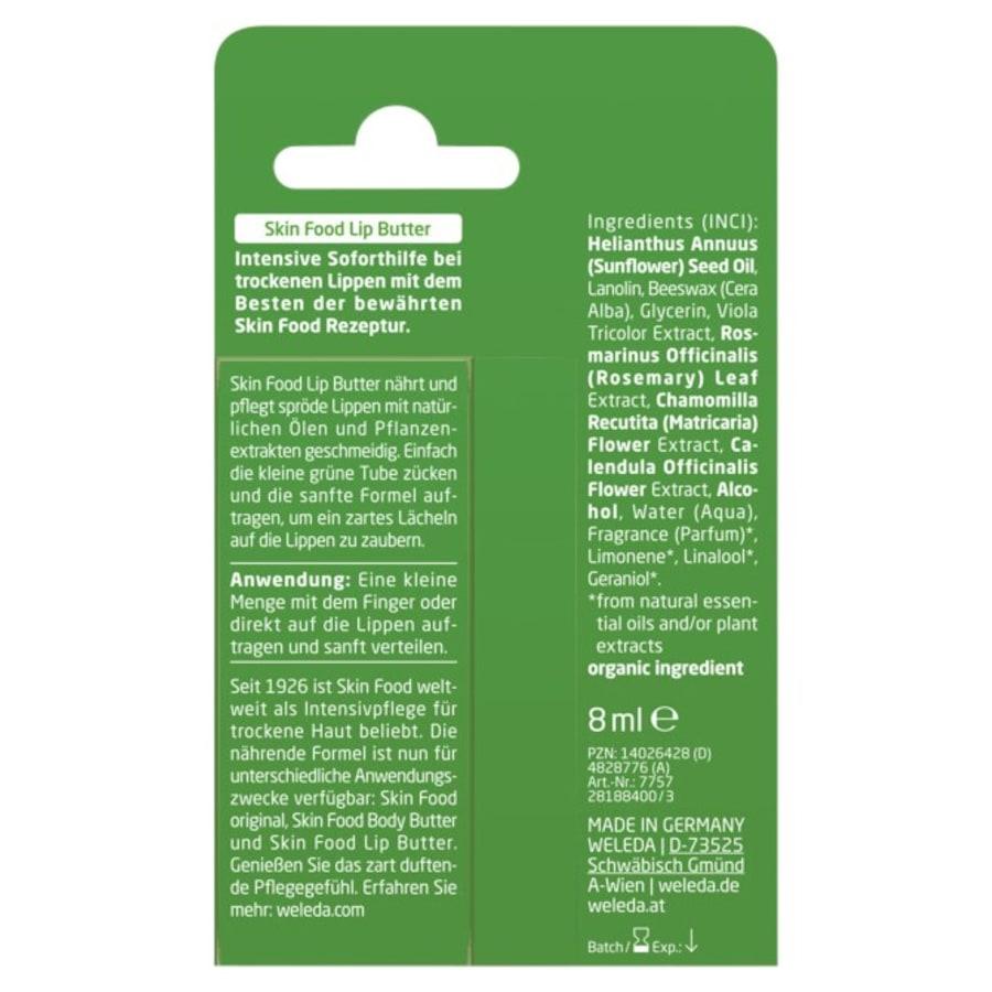 Weleda Skin Food Lip Butter Intensive Soforthilfe Für Trockene & Spröde Lippen