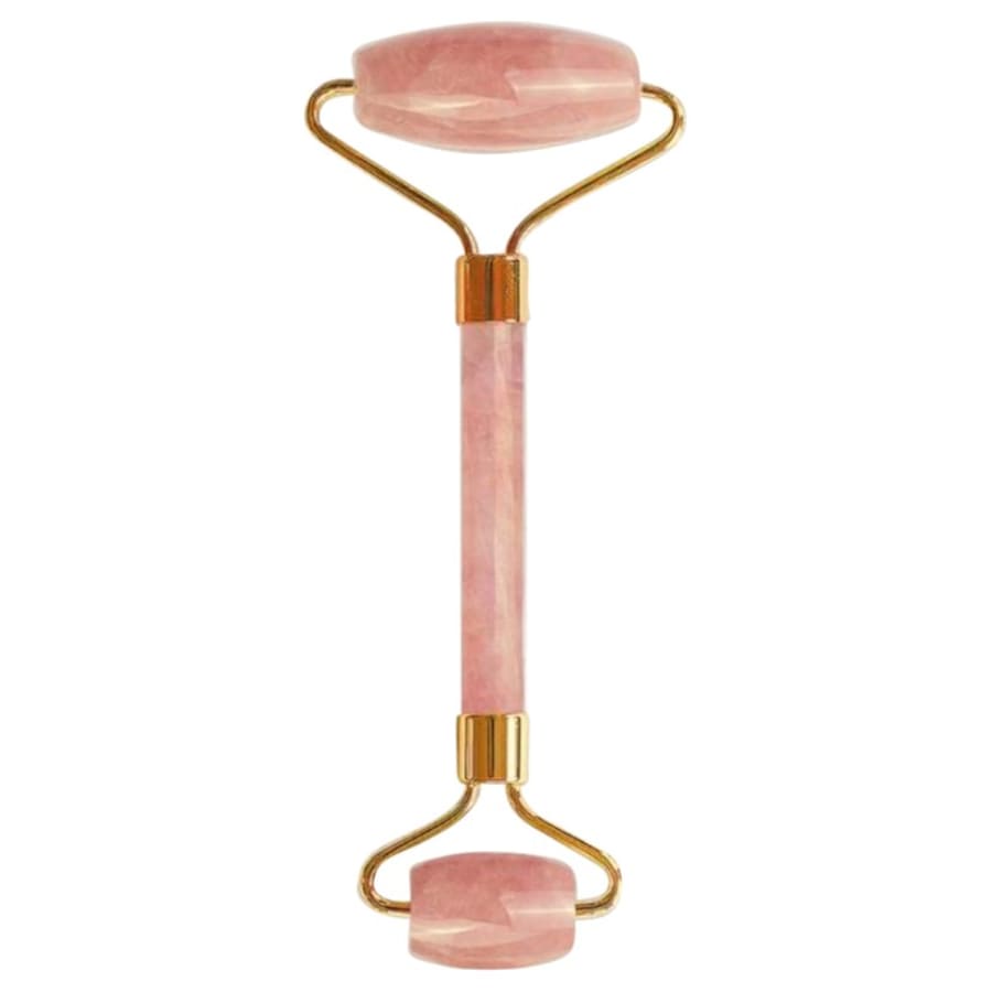 Yu Beauty Gesichtsroller Rosenquarz Doppel Roller