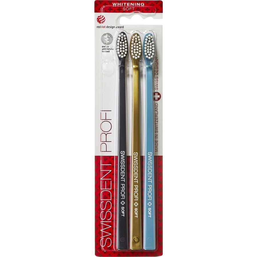 Zahnbürsten Profi Whitening Trio Soft von Swissdent