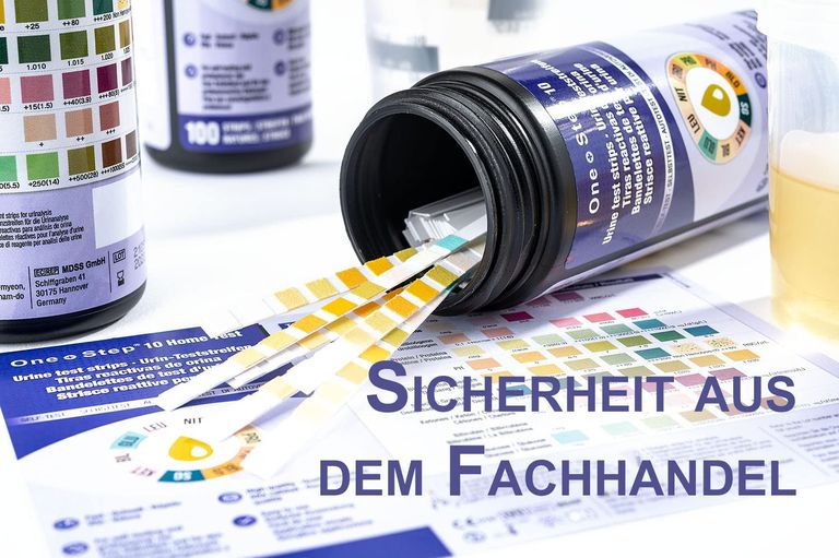 Shopapotheke 100 One+Step Urinteststreifen Für 10 Indikatoren - Gesundheitstest Inkl. Referenzfarbkarte