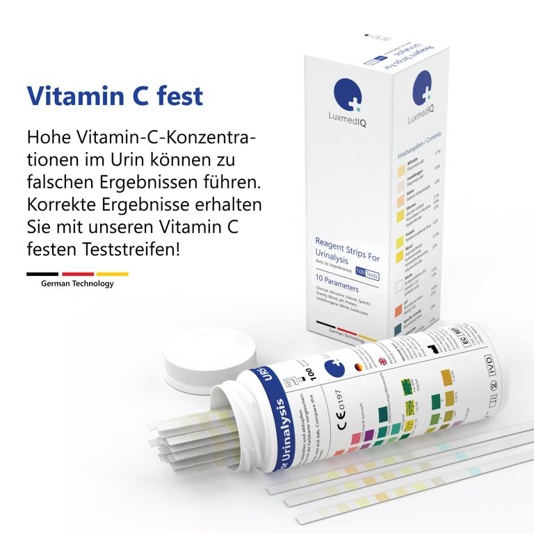 Shopapotheke 100x LuxmedIQ Gesundheitstest - Urin Teststreifen Für 10 Parameter