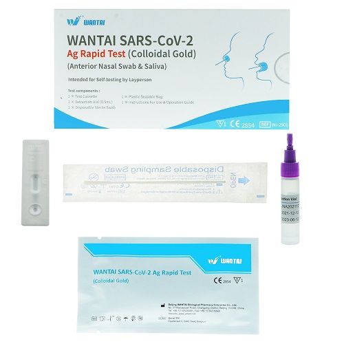 Shopapotheke 2in1 Wantai Lollitest Nasaltest Corona Schnelltest + Gratis Desinfektionsmittel