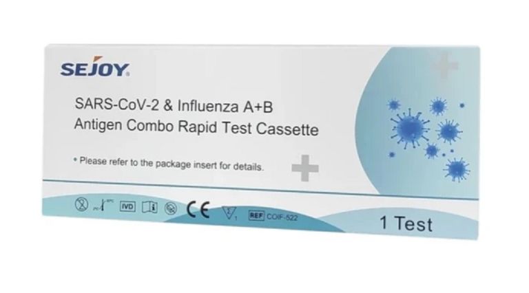 shopapotheke 3 in 1 Sejoy Influenza A+B Antigen Combo Covid & Grippe-Schnelltest + GRATIS Desinfektionsmittel