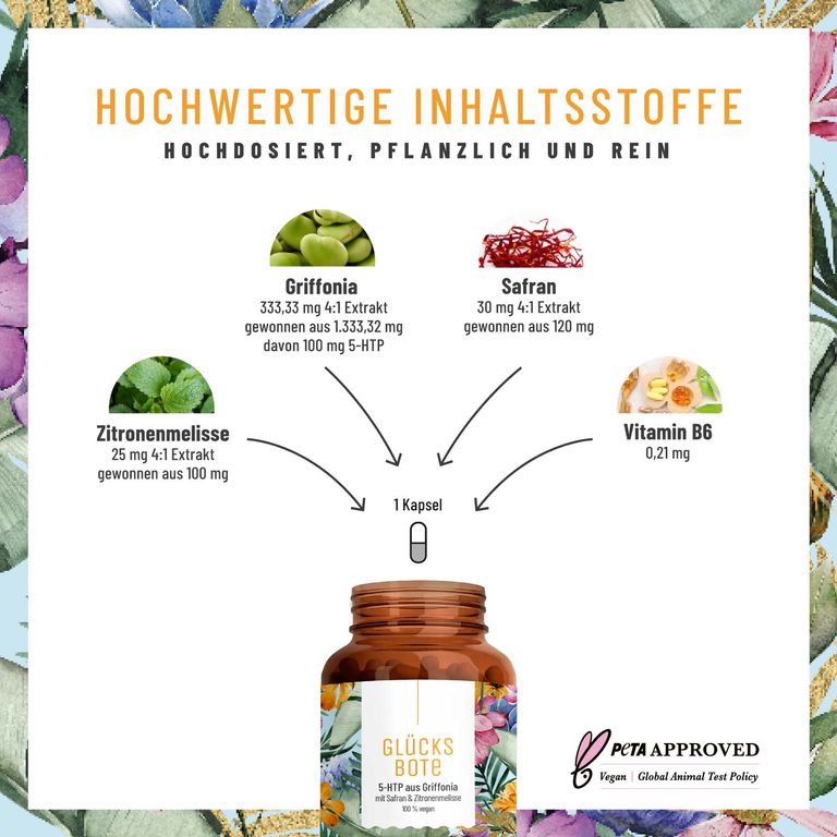 Shopapotheke 5-HTP Komplex Aus Griffonia Simplicifolia - Glücksbote - NATURTREU®