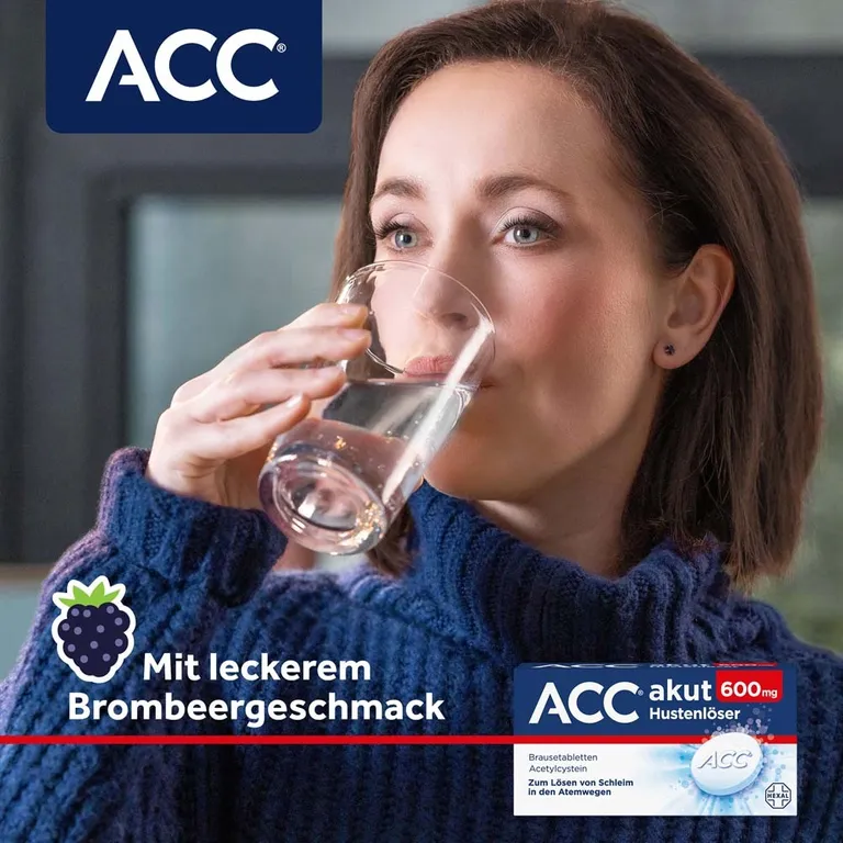 Shopapotheke ACC® Akut 600 Mg Bei Husten - Schleimlöser Bei Husten 1 Brausetablette Täglich