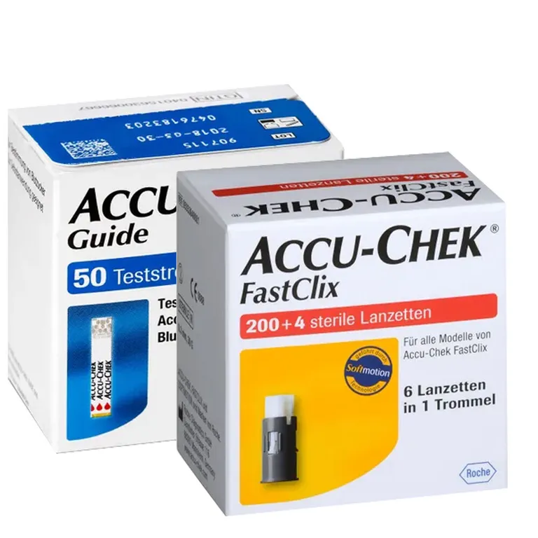 shopapotheke ACCU-CHEK® FastClix Lanzetten + ACCU-CHEK® Guide Teststreifen