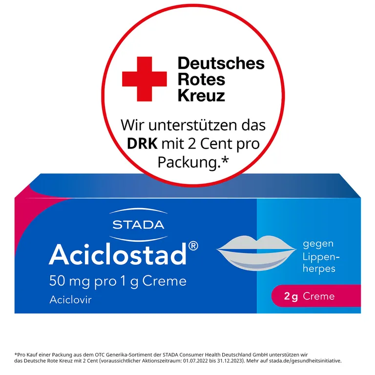 Shopapotheke Aciclostad® Creme Gegen Lippenherpes Hemmt Die Viren-Vermehrung Und Lindert Wirksam Schmerzen Und Juckreiz