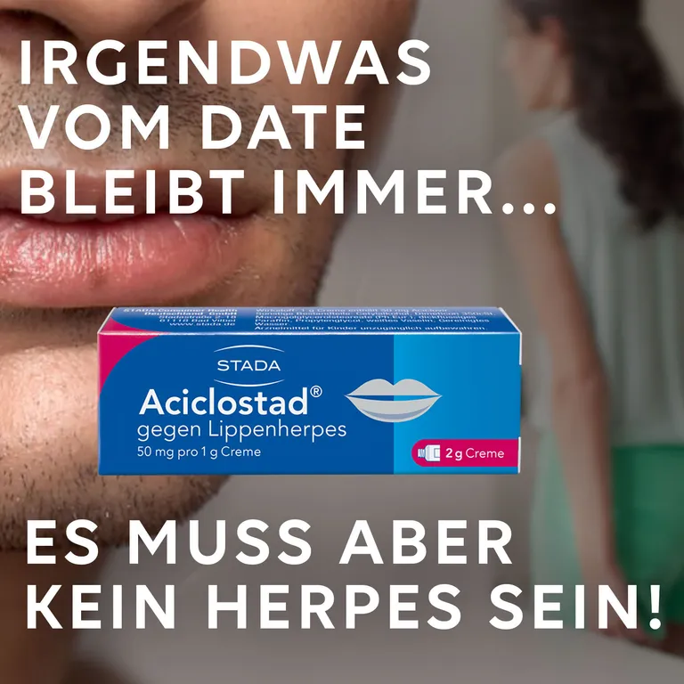 Shopapotheke Aciclostad® Creme Gegen Lippenherpes Hemmt Die Viren-Vermehrung Und Lindert Wirksam Schmerzen Und Juckreiz