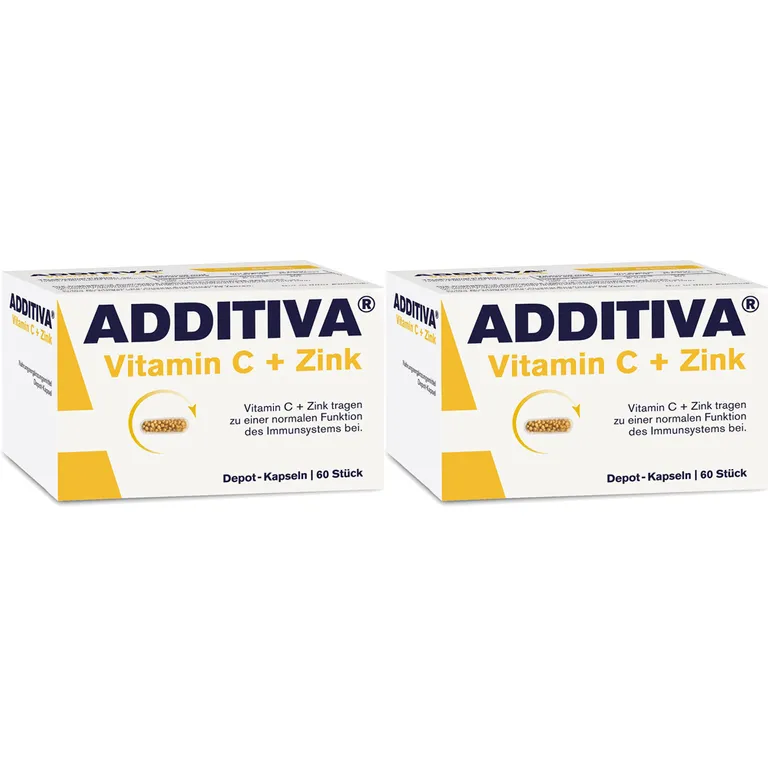 shopapotheke ADDITIVA® Vitamin C + Zink Depot 300 mg Kapseln