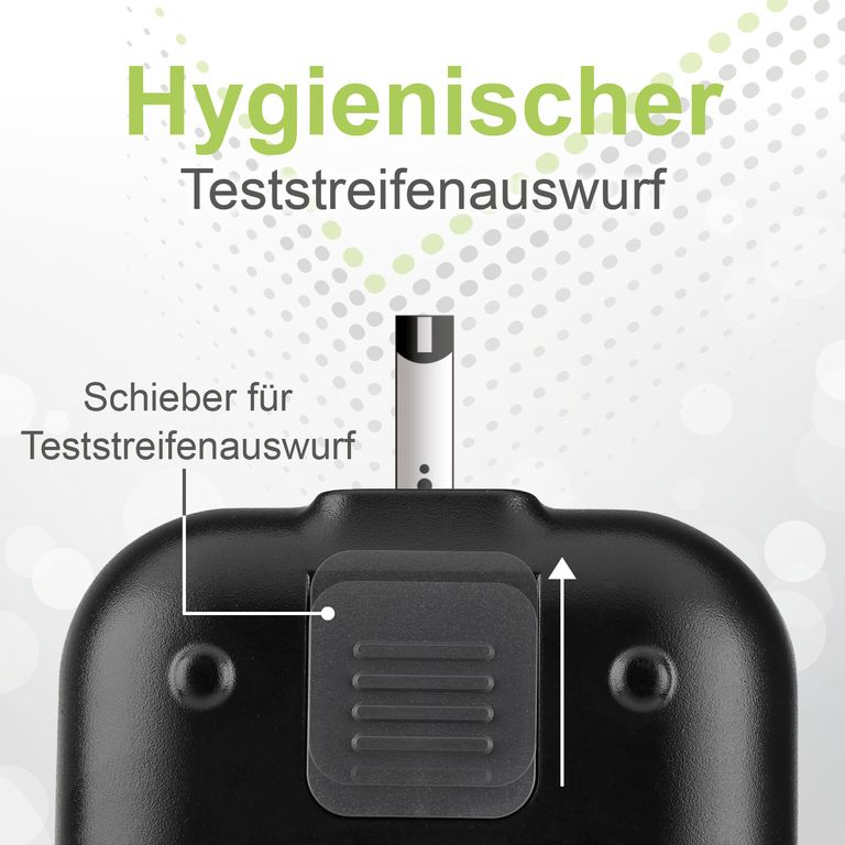 Shopapotheke Adia Set: Blutzuckermessgerät (mmol/L) + 110 Teststreifen